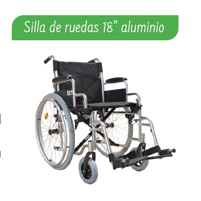 SILLA DE RUEDAS 18 ALUMINIO QUICK RELASE